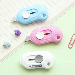 Avis Wewoo Gadget Mignon solide mini couteau portable coupe-papier lame de rasoir papeterie de bureau bleu