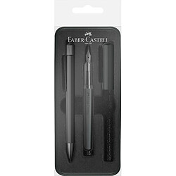 Avis Faber-Castell 140579 Coffret cadeau Hexo noir avec stylo plume M et stylo à bille B