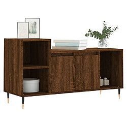 Avis Maison Chic Meuble TV scandinave - Banc TV pour salon Chêne marron 100x35x55 cm Bois d'ingénierie -MN38660