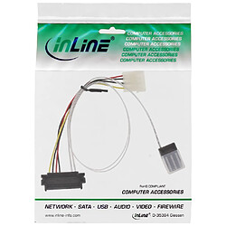 Câble SAS InLine® Mini SAS SFF-8087 à 1x SAS SFF-8482 + alimentation 0,5 m