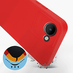 Avis Avizar Coque Realme C30 Semi-rigide Soft-touch Fine rouge