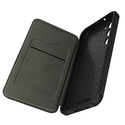 Avizar Étui pour Samsung Galaxy S23 Porte-carte Coins Renforces Razor Book Noir