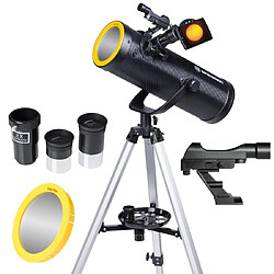 Télescope Bresser Solarix Carbon 114/500 Astrophotographie + Monture AZ1 + Filtre Solaire + Oculaires