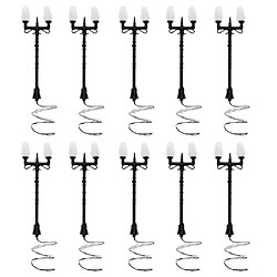 10pcs modèle cour lumière LED lampadaires lampadaire style 4