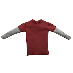 T-shirt Long à Manches Doubles Gris Foncé Pour Homme à L'échelle 1/6 Pour Figurine De 12 ``