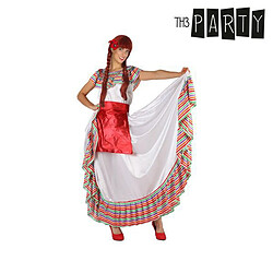 Totalcadeau Costume pour femme Mexicaine rouge en blanc - Déguisement Taille - XL pas cher