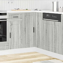 Avis vidaXL Armoire d'angle de cuisine Porto sonoma gris bois d'ingénierie