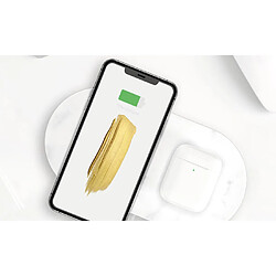 Acheter Einova Double chargeur en pierre sans fil - 10 W – Marbre blanc - Compatible avec tous les appareils Qi