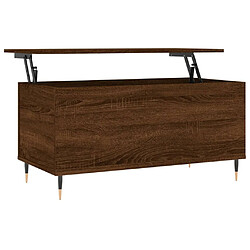 Maison Chic Tabls basse,Table Console pour salon Chêne marron 90x44,5x45 cm Bois d'ingénierie -MN58017