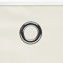 Acheter Maison Chic Lot de 10 Boîtes de rangement,Boîtes de stockage Blanc 32x32x32 cm Tissu -MN735138