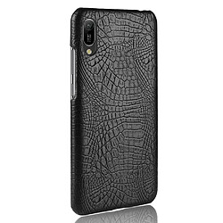 Avis Wewoo Coque PC + PU antichoc en texture de crocodile pour Huawei Y6 Pro 2019 Noir