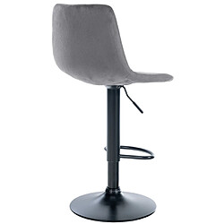 Non Tabouret de bar Divo velours noir pas cher