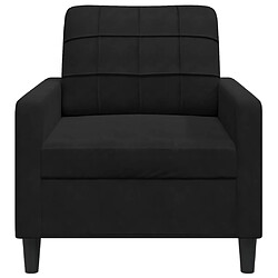 Avis vidaXL Fauteuil Noir 60 cm Velours