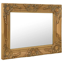 Maison Chic Miroir mural style baroque | Miroir Décoration pour Maison Salle de Bain 50x40 cm Doré -GKD48444