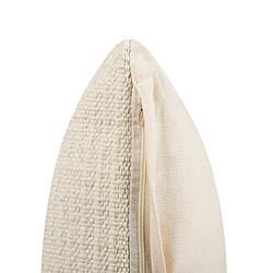 Acheter Beliani Coussin PELLAEA Coton 45 x 45 cm Géométrique Beige clair