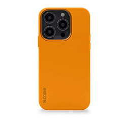 Decoded Coque pour iPhone 14 Pro MagSafe en Silicone Antimicrobienne Orange