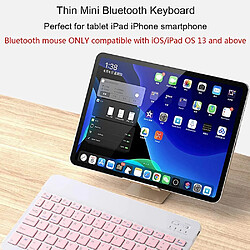 Avis Elixir Clavier et souris Bluetooth rechargeables Ensemble de clavier et souris sans fil compacts ultra-minces portables pour Android Windows Tablette Téléphone iPad iOS rose