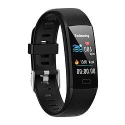 Wewoo Bracelet connecté Y10 0,96 pouces TFT écran couleur IP67 Étanche Smart Braceletrappel des appels de soutien / surveillance de la fréquence cardiaque / de la pression artérielle / du sommeil / Oxymètre noir