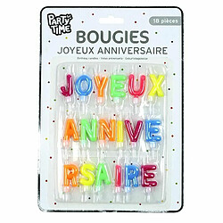 Avis Paris Prix Bougie 18 Lettres Anniversaire 4cm Multicolore