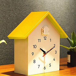 Horloge à Coucou Horloge Murale à Quartz De Table Pour Enfants Chambre à Coucher Décor D'école Jaune pas cher