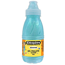 Cleopatre Gel paillete Neon bleu glace 250ml