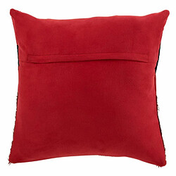 Paris Prix Coussin Déco en Cuir Femme 45x45cm Rouge