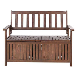 Beliani Banc de jardin SOVANA Acacia Bois foncé