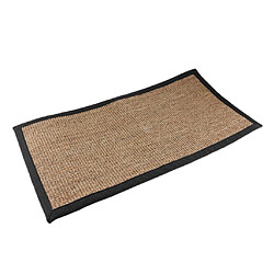 Avis Tapis Sisal Runners Collection Fibre Naturelle Tapis C Noir Bord 75x120cm