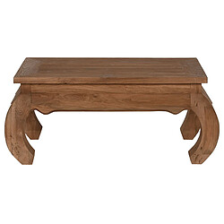 Pegane Table basse, table de salon en bois recyclé coloris naturel - longueur 100 x profondeur 60 x Hauteur 42 cm