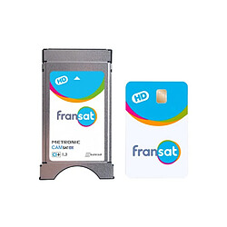 Module Fransat TV satellite Metronic CI+ 1.3 HD + carte Fransat PC7 HD valable 4 ans