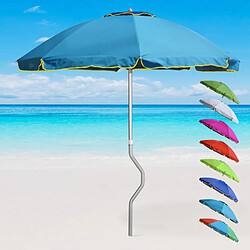 Parasol de plage aluminium léger visser protection uv GiraFacile 220 cm Eolo