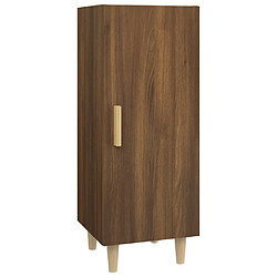 Maison Chic Buffet,Meuble de Rangement,commode pour salon,Cuisine Chêne marron 34,5x34x90 cm Bois d'ingénierie -MN52418