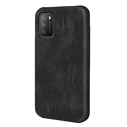 Coque en TPU + PU antichoc noir pour votre Xiaomi Poco M3