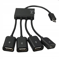 GUPBOO HUB 3x USB 1x MicroUSB Tablette PC ANDROID OTG Souris,JL913