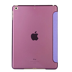 Acheter Etui en PU soie avec support tri-pliure violet pour votre Apple iPad 10.2 (2019)