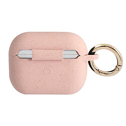 Guess Maroquinerie Guess Coque Silicone pour AirPods Pro Aspect Pailleté avec Bague Mousqueton Rose pas cher