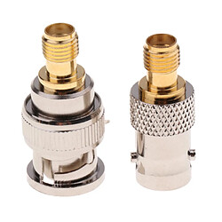 Sma à Bnc Kits 1 Ensemble Rf Coaxial Adaptateur Mâle Femelle Coaxial Connecteur 4 Pièces