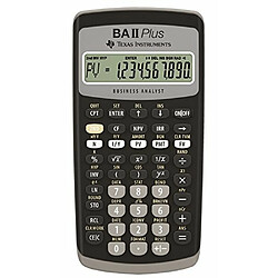 Texas Instruments BA-II PLUS - Noir Calculatrice Financière