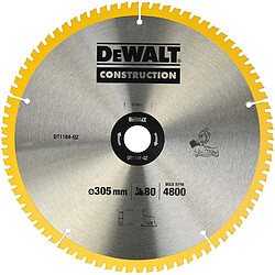 Dewalt DT1184-QZ Lame de scie circulaire, Argent