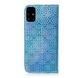 Avis Wewoo Housse Coque Pour Galaxy A51 couleur unie boucle magnétique coloré horizontale étui en cuir PU avec titulaire et fentes cartes et portefeuille et lanière bleu