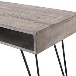 Avis WOMO-DESIGN Table basse appoint avec 2 tiroirs bois de manguier massif 100 cm