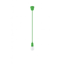 Luminaire Center Suspension DIEGO PVC vert 1 ampoule