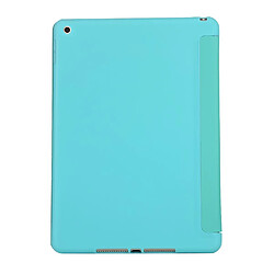 Avis Etui en PU + silicone avec support tri-pliure cyan pour votre Apple iPad 10.2 (2019)