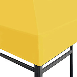 Acheter vidaXL Toile de toit de belvédère 270 g/m² 3x3 m Jaune