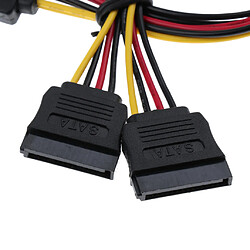 SATA 15p Mâle à 2x 15p Femelle Sata 1 à 2 Extension De Puissance Y Splitter Cable pas cher