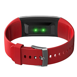 Acheter Wewoo Bracelet connecté Smartwatch Fitness Tracker Smartband écran OLED 0.96 pouce, IP67 étanche, mode Sports de soutien / pression artérielle / moniteur de sommeil / de fréquence cardiaque / prise de vue à distance rouge