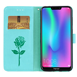 Wewoo Housse Coque Étui en cuir PU à rabat horizontal relief rose pour Huawei Honor 8Cavec support et fentes cartes et portefeuille vert pas cher