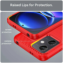 Avis Htdmobiles Coque pour Xiaomi Poco X5 5G / Redmi Note 12 5G - housse etui silicone gel carbone + verre trempe - ROUGE