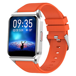 Montre Connectée Rubicon Bracelet Orange Tracker Sport Bluetooth Notifications