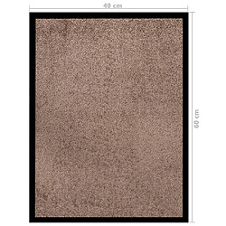 vidaXL Paillasson Marron 40x60 cm pas cher